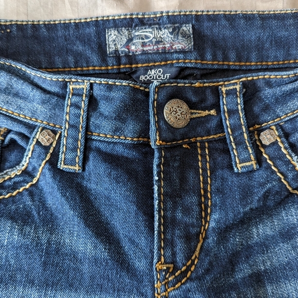 SILVER | Vintage Aiko Bootcut Size 27 L 33 - Picture 3 of 7